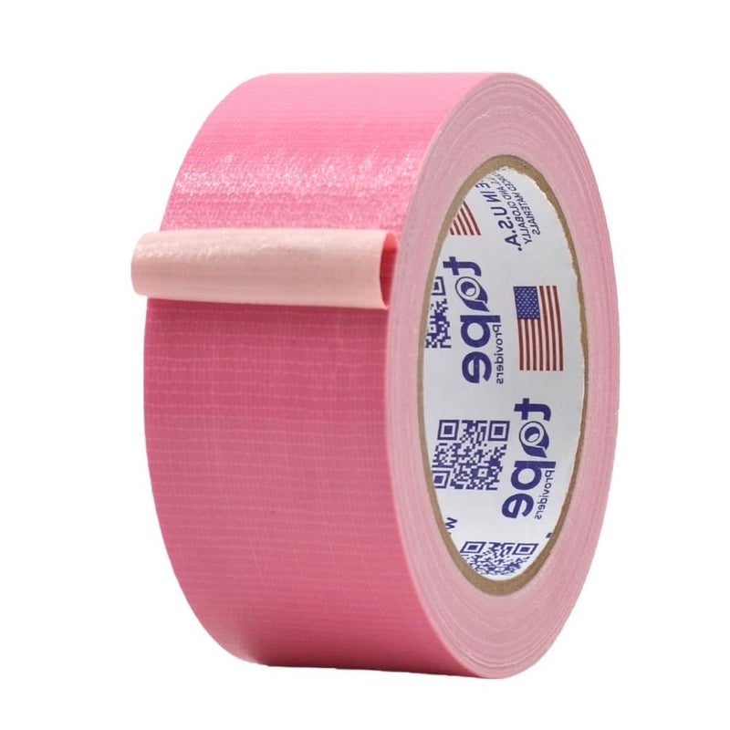 MAT Tape MAT Duct Tape Pink Industrial Grade, 2 inch x 60 ft. Waterproof, UV Resistant for Crafts, Home Improvement, Repairs, & Projects - Image 1